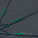 Зонт Fulton G839 001 Черный Hurricane, Ветроустойчивый