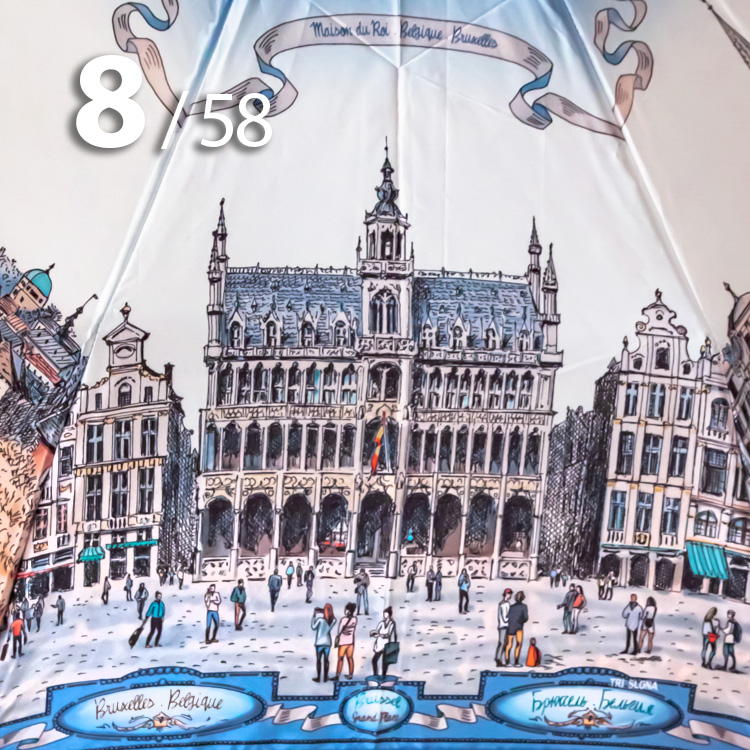 Зонт Три Слона L-3830 (M) 18030 Брюссель Бельгия (сатин)