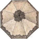Зонт женский Doppler 74660 FGCE Magic Mini Big Carbon Lace 13505 Ажурные пейсли бежевый (сатин)