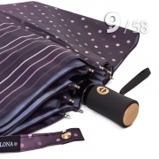 Зонт Три Слона L-3992 (A) 18181 Горох Полоска сиреневый