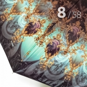 Зонт Три Слона L-3899 (A) 18502 Узор в позолоте