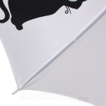 Зонт трость женский H.DUE.O H415 11507 Кошки Белый
