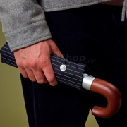 Зонт Fulton G818 4504 Черный-серая полоса