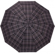 Семейный зонт с увеличенным куполом Три Слона M-6155 (17881) Клетка Черный