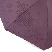 Компактный облегченный зонт Три Слона L-4898 (C) 17914 Цветы бабочки Сиреневый