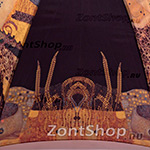 Зонт трость женский Doppler 74059 W 1630 Art Collection Klimt Wasserschlangen