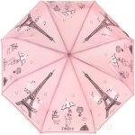 Зонт женский Три Слона L3822 14075 Элегантность Розовый (проявляющийся в дождь рисунок)