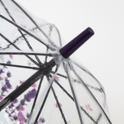 Зонт трость женский прозрачный Fulton L042 4216 Цветочная поляна
