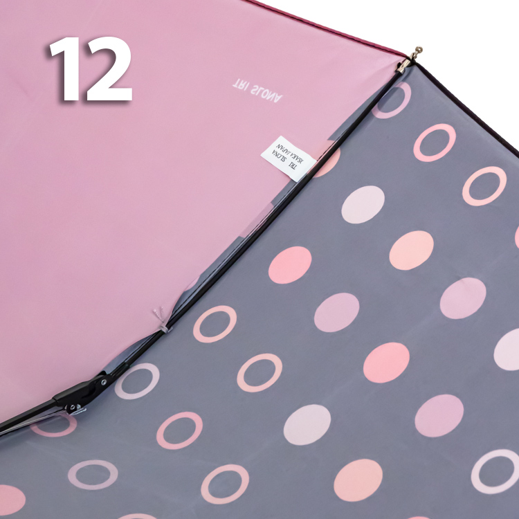 Зонт Три Слона L-3121 (D/25) 18756 Горошины, Оранжевый