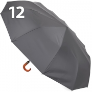 Зонт AMEYOKE OK69-12HW (03) Серый