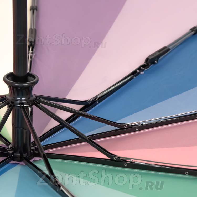 Зонт женский Amico 350 17015 Радуга (розовый чехол)