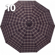 Зонт Три Слона M-6155 (17885) Клетка Черный, семейный с увеличенным куполом