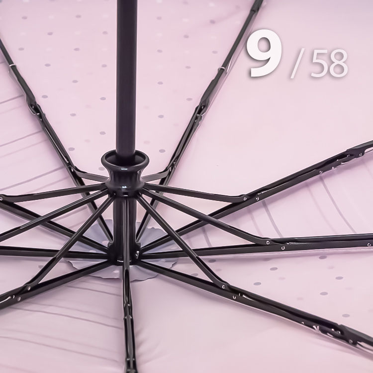 Зонт Три Слона L-3992 (A) 18183 Горох Полоска коричневый