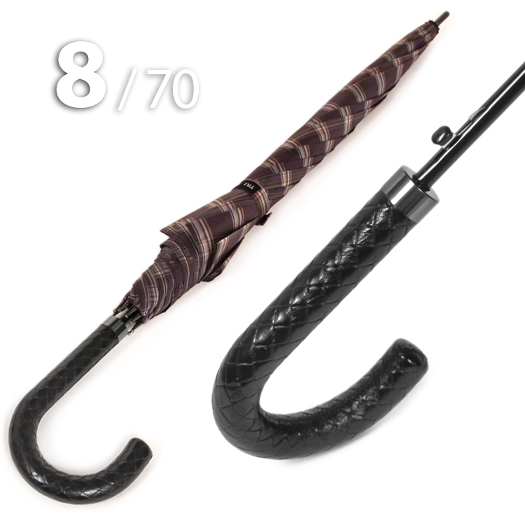 Зонт трость Три Слона M2182 (N) 15321 Клетка (плетеная ручка)