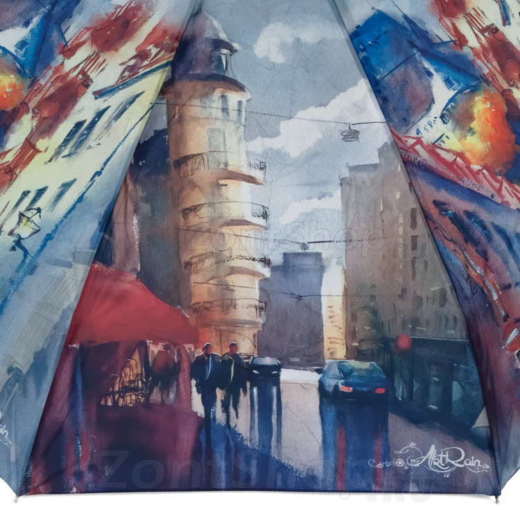 Зонт женский ArtRain 5325 17511 Улочки Парижа