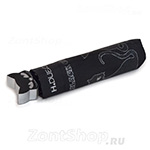 Зонт женский H.DUE.O H147 (11471) Черная кошка