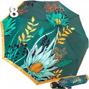 Зонт Три Слона L-3854 (A) 18761 Цветы, Зеленый (сатин)