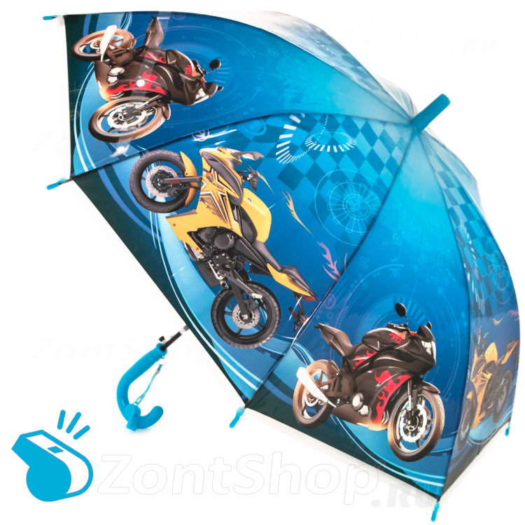 Зонт детский со свистком Torm 14804 15106 Мечта мотоциклиста
