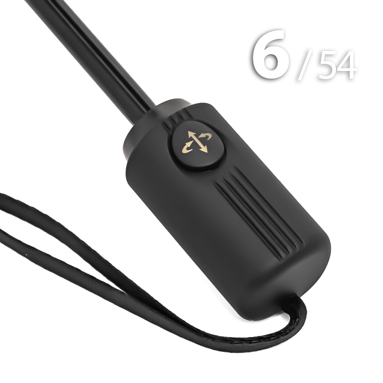 Зонт Ame Yoke OK54-R (01) Черный (M)