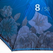 Зонт Три Слона L-3825 (P) 18272 Цветочное королевство синий (сатин)