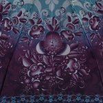 Зонт женский Три Слона L3880 15520 Роспись на фиолетовом (сатин)