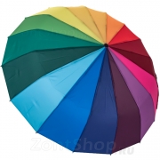 Зонт женский ArtRain 39162 (16549) Радуга хлястик бордовый