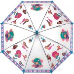 Зонт детский со свистком Torm 14804 13146 В царстве русалочек полу-прозрачный