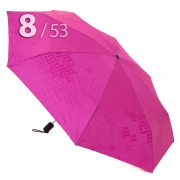 Зонт Три Слона L-4898 (C) 17910 Цветы Графика Ярко-Розовый, компактный облегченный