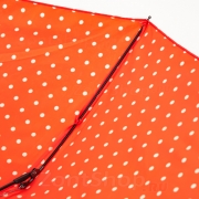Зонт женский DripDrop 988 16587 Оранжевый белый горох