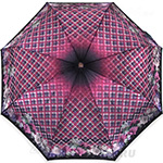 Зонт женский Три Слона 113 (C) 10347 Клетка Цветы розовый (сатин)
