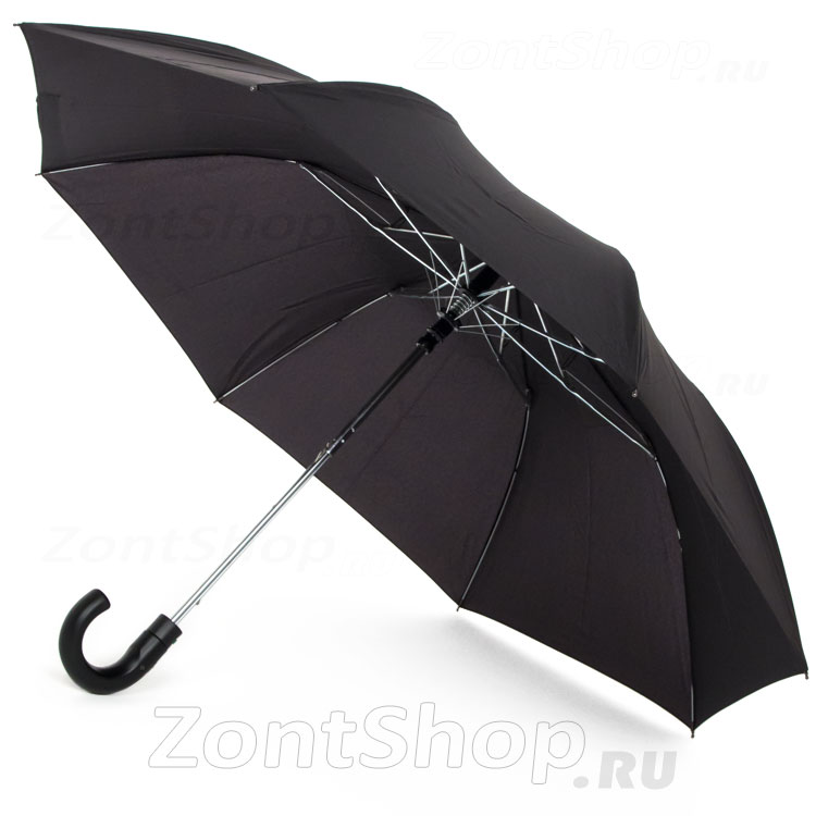 Зонт удлиненный Fulton G518 001 Черный, ручка крюк