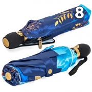 Зонт Три Слона L-3854 (A) 18764 Цветы, Синий (сатин)