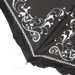 Зонт женский Три Слона 118 F 14173 Рюши орнамент черный