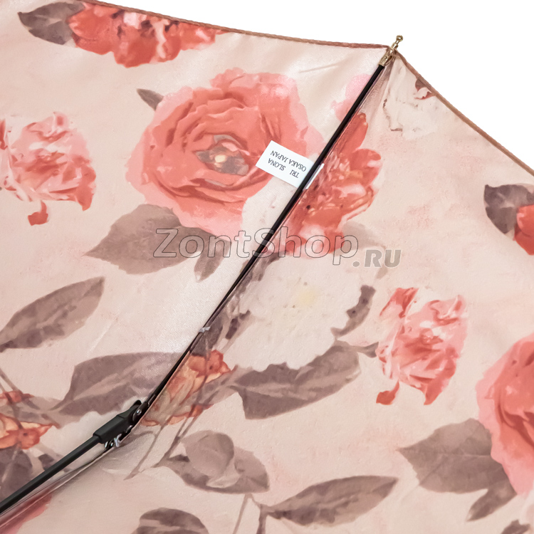 Зонт Три Слона L-3880 (A) 18774 Пионы двухсторонний золотой (сатин)