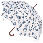 Зонт трость женский Fulton L056 2768 Porcelaine Blue Белый Синие цветы