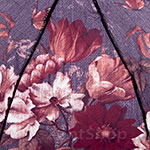 Зонт женский Zest 23955 7650 Цветочный рисунок на холсте