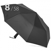 Зонт Три Слона M-8606 Аккумуляторный в тубусе Черный