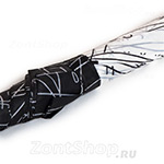 Зонт трость женский Prize 165 (10074) Белый Цветы