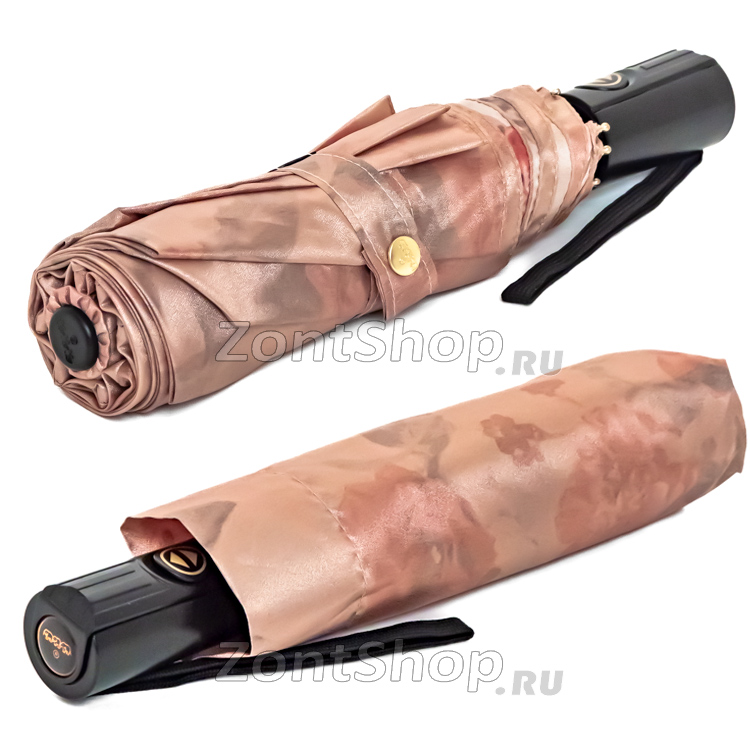 Зонт Три Слона L-3880 (A) 18774 Пионы двухсторонний золотой (сатин)