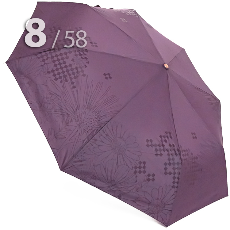 Зонт Три Слона L-3898 (C) 18370 Цветы Графика Фиолетовый