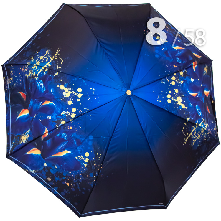 Зонт Три Слона L-3825 (M) 18027 Грациозные Ирисы (сатин)