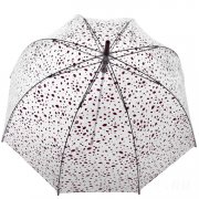 Зонт трость женский прозрачный Fulton Lulu Guinness L719 2878 Губы (Дизайнерский)