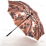 Зонт трость женский Zest 51617 7123 Кружевные бабочки (с чехлом)