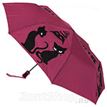 Зонт женский H.DUE.O H214 (2) 11427 Кошки Розовый