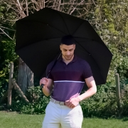 Зонт трость Fulton S942-01 Caddie Golf Black (Черный) гольфер