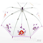 Зонт детский Zest 51510 8104 Ангелочек и Пони (прозрачный)