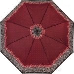 Зонт женский Doppler 74414652602 14322 Цветочный переплет бордовый