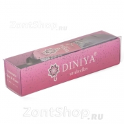 Зонт женский Diniya 134 (17191) Романтика серый (сатин)