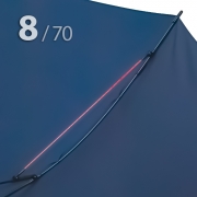 Зонт трость Ame Yoke L70-8S (02) Синий (усиленный, при ветре не выворачивается)