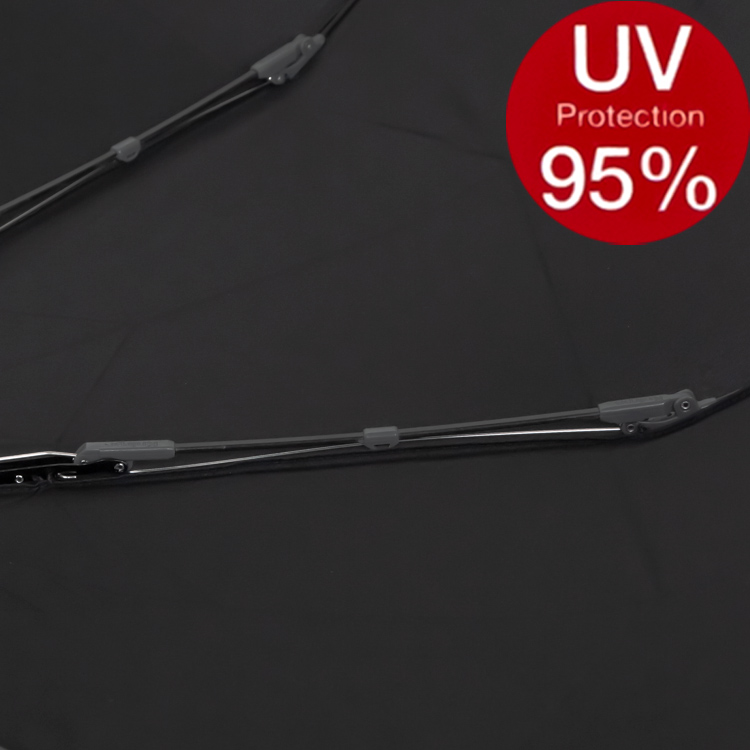 Зонт Knirps T.200 10001 BLACK WITH UV PROTECTION (M)